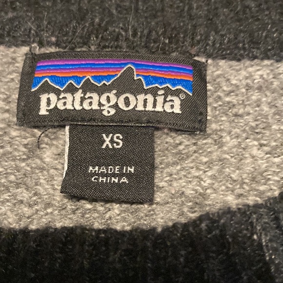 Patagonia Cozy Color Block Cotton Blend Sweater - Limited Edition - Picture 2 of 4